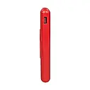 Повербанк 10000mAh Power Bank Kraft KPB-1110W Red бездротова зарядка (43-00056), фото 5
