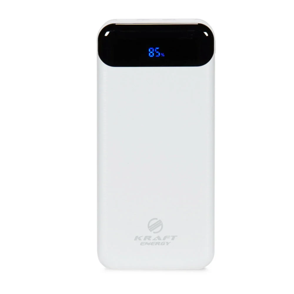 Повербанк 20000mAh Power Bank Kraft KPB-2020FC White 22.5W QC3.0 (43-00058), фото 1