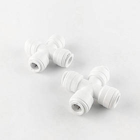 1808-B / 6CR6-D Фітинг розподілювач хрестообразний (трубка 3/8 - трубка 3/8 - трубка 3/8 - трубка 3/8)