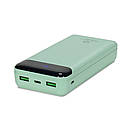 Повербанк 20000mAh Power Bank Kraft KPB-2020FC Green 22.5W QC3.0 (43-00095), фото 4