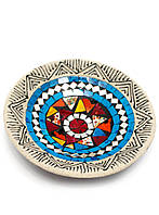 Тарелка терракотовая с мозаикой (d-19,5 h-3 см)