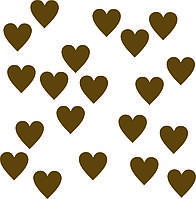 Серце золотий з оракалу 3х3см 20шт