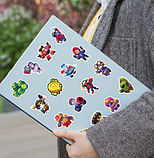 Набір наклейок стікерів на телефон стікерпак стикербук Brawl Stars Бравл Старс 50 штук, фото 5