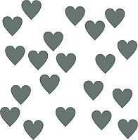 Серце срібний з оракалу 3х3см 20шт