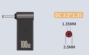 DC-перехідник Type-c на DC 3.5x1.35 до 100W новий
