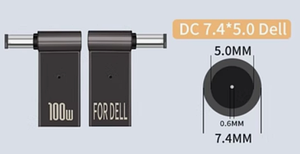 DC-перехідник Type-c на DC 7.4x5.0 pin Dell до 100W новий