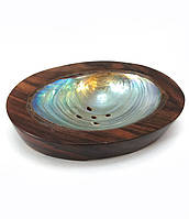 Мильниця дерево з перламутром (14х9,5х2,5 см)