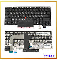 Клавіатура Lenovo ThinkPad T470, T480, A475, A485 (rus, black, трекпоинт)