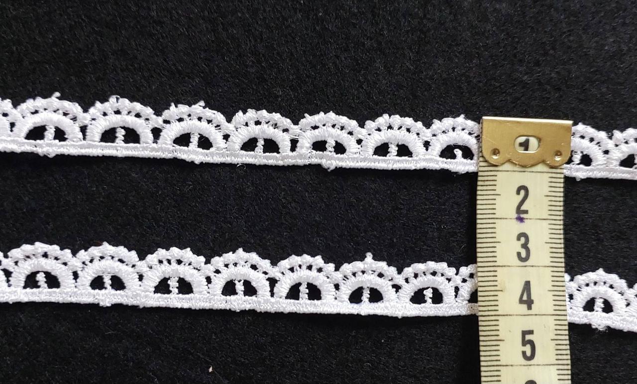 М113С. Кружево макраме біле 1 см, фото 1