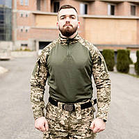 Боевой военный убакс пиксель ВСУ армейская полевая рубашка рип-стоп