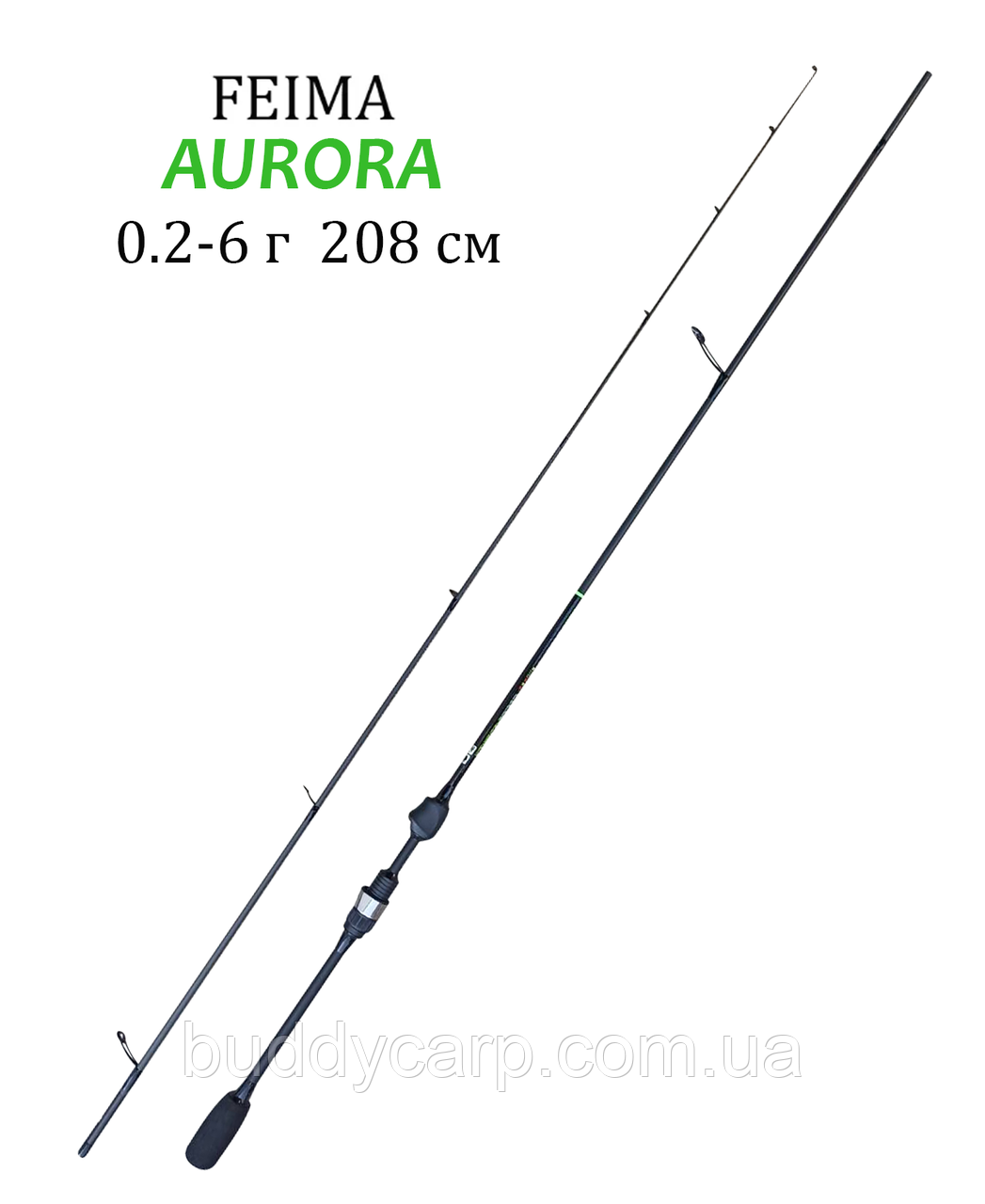 Спінінг ультралайт 0.2-6 г 208 см Aurora Spin Feima, фото 1
