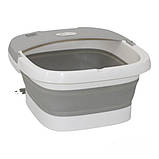 Гідромасажна ванна для ніг V-720 складана з підігрівом Сіра, фото 2