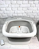 Гідромасажна ванна для ніг V-720 складана з підігрівом Сіра, фото 5