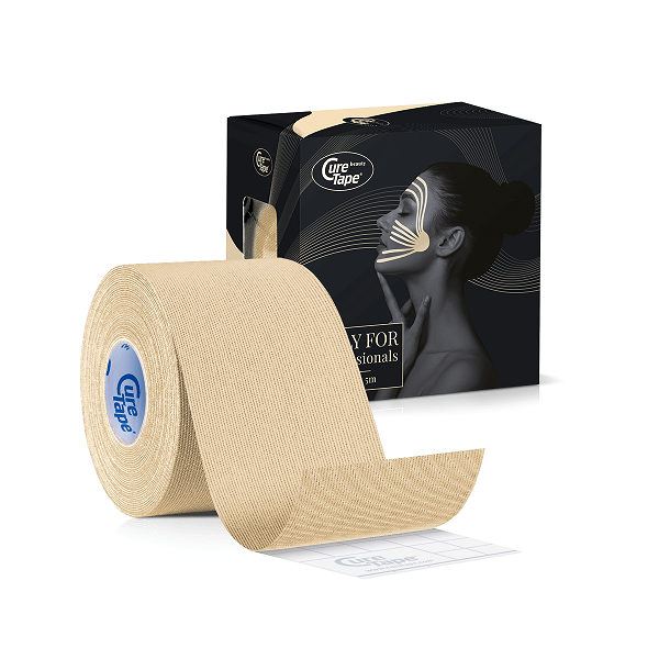 Кінезіо Тейп CureTape BEAUTY 5см х 5м Для Естетичного Тейпування (КюрТейп Б'юті)