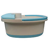 Гідромасажна ванна для ніг YC-07 з підігрівом 42 ° С та дисплеєм складана блакитна, фото 5