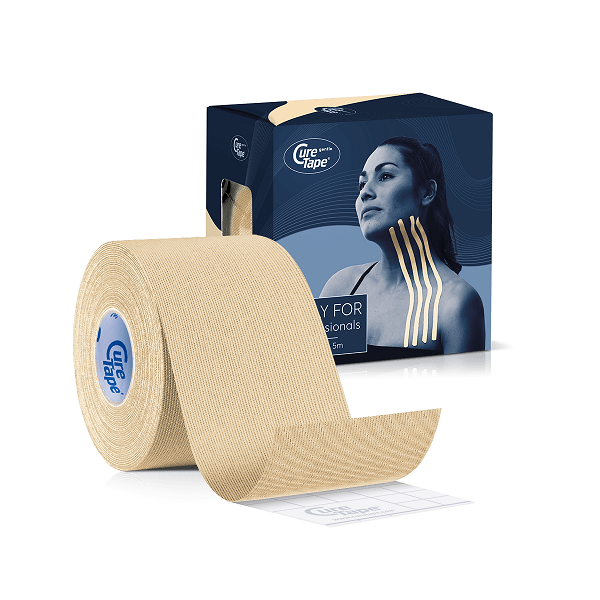 Кінезіо Тейп CureTape GENTLE 5см х 5м Для Чутливої Шкіри (КюрТейп Джентл)