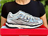 Чоловічі жіночі кросівки Nike P-6000 metallic silver Найк сріблясті молодіжні на шнурівці весна літо, фото 4