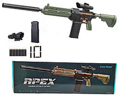 Акумуляторний автомат з м'якими кулями-присосками Apex Assembled Soft Bullet Gun Series