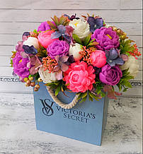 Великий букет квітів з мила, букет півоній