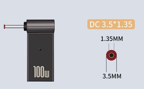 DC-перехідник Type-c на DC 3.5x1.35 до 100W новий