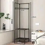 Кутова підлогова вішалка для одягу 180х45х45 см стійка для речей Corner coat rack, фото 5