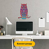 Дерев'яний пазл Сова Талісман, А5, Картонна коробка, фото 6