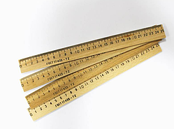 Лінійка дерев'яна 25 см Лінійка для школяра