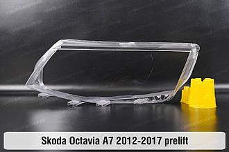 Скло фари Skoda Octavia A7 (2012-2017) дорест ліве