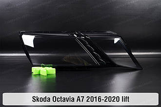 Скло фари Skoda Octavia A7 (2016-2020) рест праве