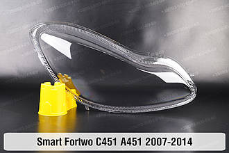 Скло фари Smart Fortwo C451 A451 (2007-2014) праве
