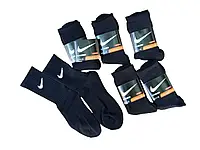6 пар шкарпеток NIKE зимові махрові чорні 41-45р.