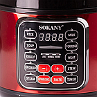 Мультиварка-скороварка на 5л, 1000W, 10 програм, SOKANY SK-2402 / Мультиварка з антипригарним покриттям, фото 3