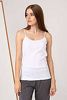 Майка женская на тонкой бретельке - Белый Ozkan 0107-1