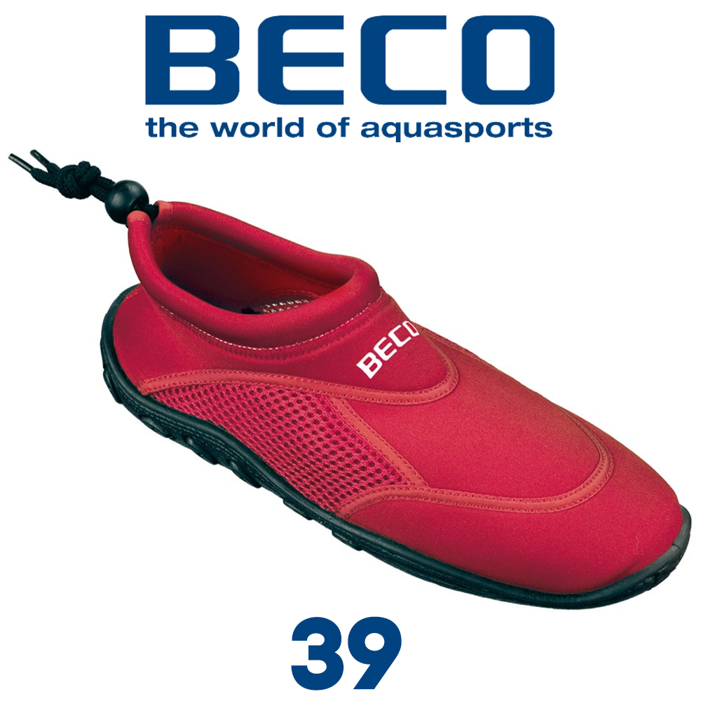 Аквашузи коралки взуття для коралів і пляжу тапочки для коралів аквавзуття BECO 9217 5 червоні (39р.)