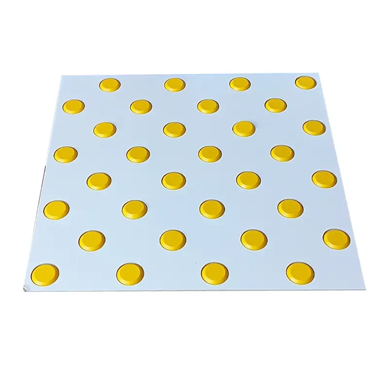 Трафарет із ДВП 400х400 для гнучких тактильних індикаторів "Конус" — ромб