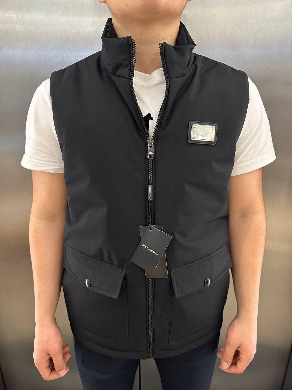 Чоловічий жилет Dolce&Gabbana CK7389 чорний, фото 1