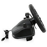 Кермо ігрове перегонове для ПК і консолей із педалями та кутом повороту 270 градусів, фото 6