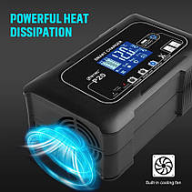 Зарядний пристрій 12-24 V 20 А, Fully Automatic Battery Charger 12 V / 24 V LiFePo4 AGM GEL PB Lithium, фото 5