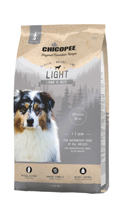 Повнораціонний сухий корм Chicopee CNL Adult Light Lamb & Rice із м'ясом ягняти та рисом для дорослих собак усіх порід із