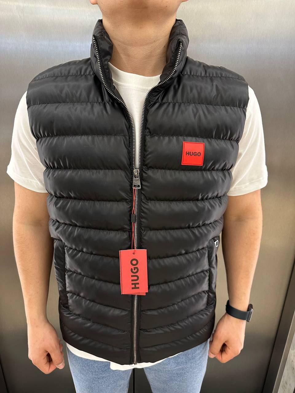 Чоловічий жилет Hugo Boss CK6809 чорний, фото 1