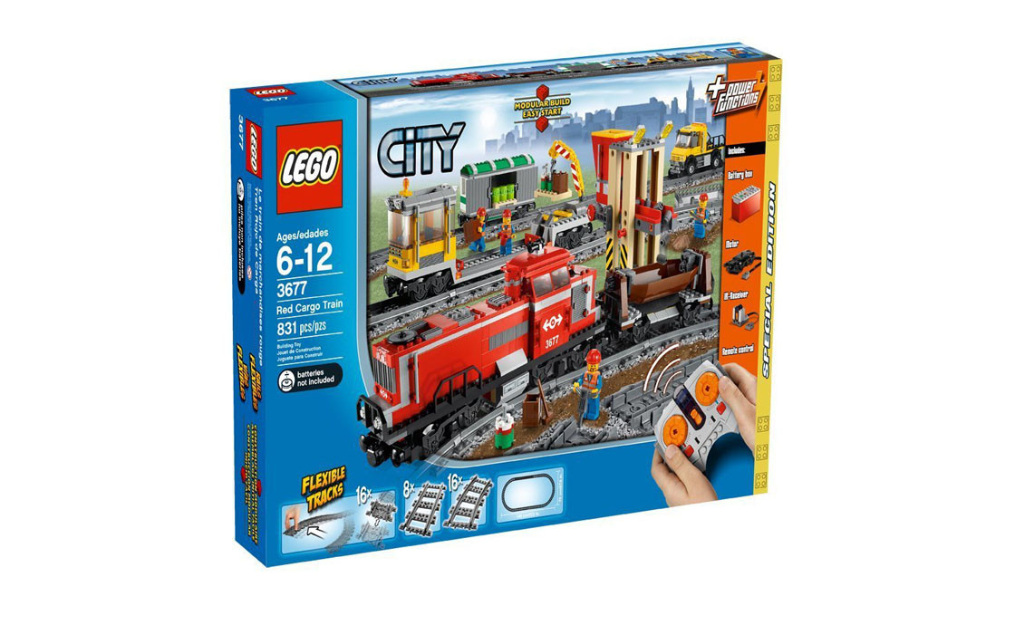Конструктор LEGO City Червоний вантажний поїзд (3677), фото 1