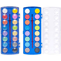 Фарби акварель суха 16 кольорів із пензликом 22,5 х 9 см