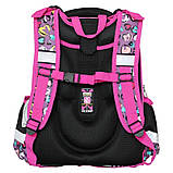 Рюкзак шкільний каркасний з ортопедичною спинкою "Meow" 2412C CLASS, фото 2