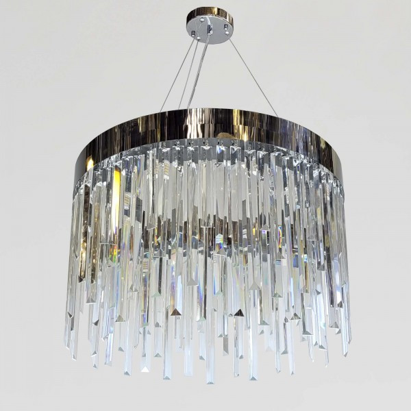 Красива кришталева люстра Artlight цоколь G9 ламп 9 шт. колір Хром P809/600CH