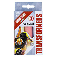 Крейда кольорова JUMBO 3 шт "Transformers" TF21-077 Kite
