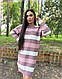 Круте в'язане плаття вільного крою в смужку, фото 10