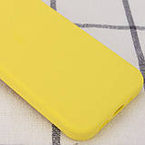 Чохол Silicone Case Full Protective (AA) NO LOGO для Apple iPhone 14 Pro (6.1") Жовтий / Yellow, фото 2