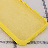Чохол Silicone Case Full Protective (AA) NO LOGO для Apple iPhone 14 Pro (6.1") Жовтий / Yellow, фото 3