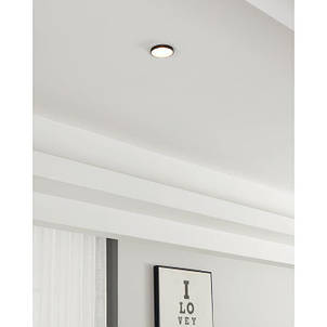 Вбудований точковий світильник білий металевий на 1 лампу GU10 9.3х3.5 см, фото 2