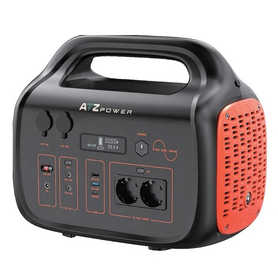 Зарядна станція ATZ Power 1000W 1075Wh LiFePO4, домашня резервна електростанція